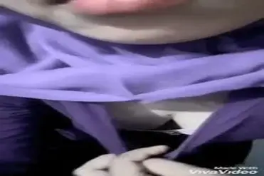 Dokumentasi Ukhti Hijab Ungu Live Kasur