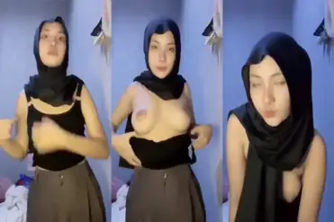 Ukhti Hijab Hitam Cantik Live Bersantai Kasur 2026